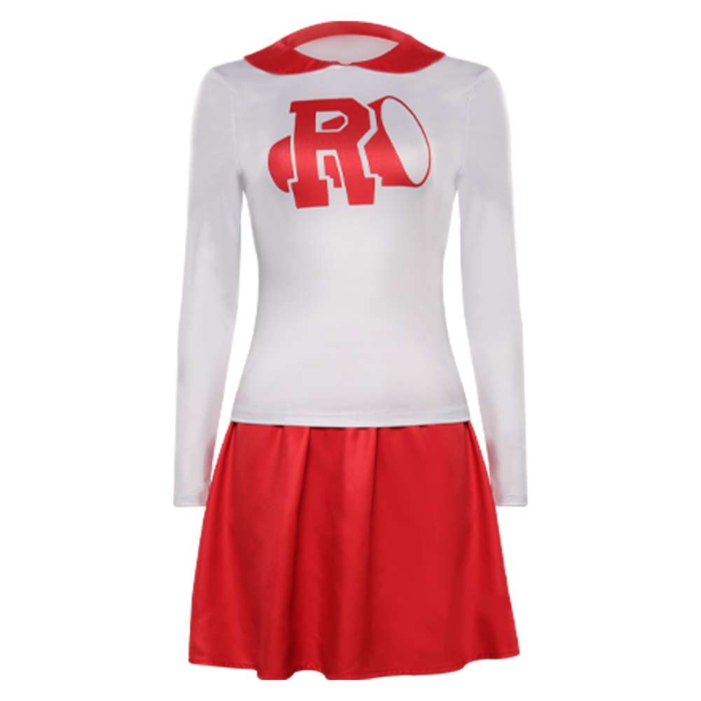 TV Grease: Rydell High Cheerleader Pinklady Sportswear Cosplay Costume Halloween Carnival Party Suit