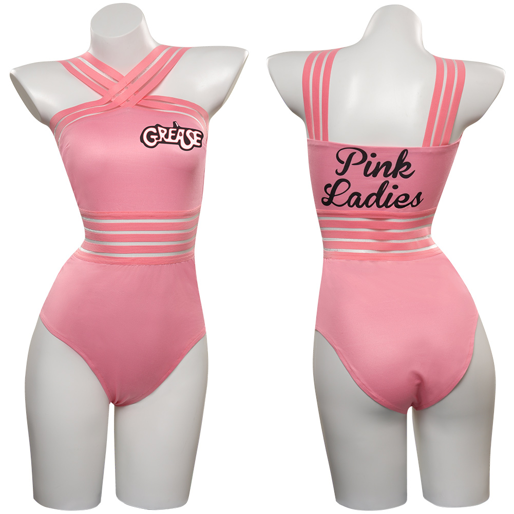 TV Grease: Rydell High Cheerleader Cosplay Costume Swimsuit Halloween Carnival Party Disguise Suit