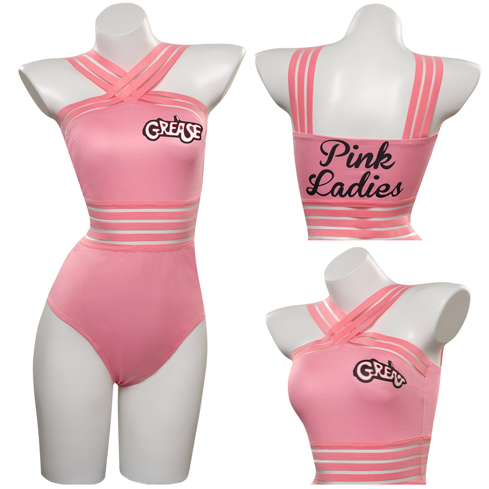 TV Grease: Rydell High Cheerleader Cosplay Costume Swimsuit Halloween Carnival Party Disguise Suit