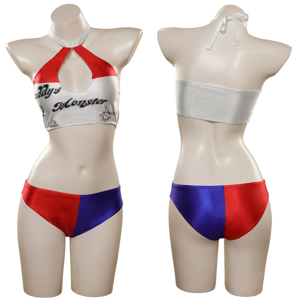 Movie Harley Quinn / Harleen Quinzel Original Design Cosplay Costume Sexy Swimsuit Outfits