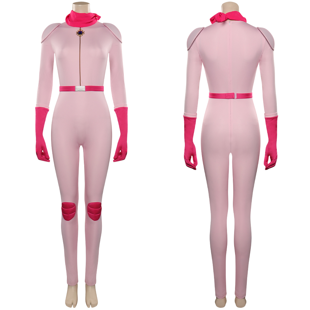Movie The Super Mario Bros. Movie - Peach Cosplay Costume Jumpsuit Outfits Halloween Carnival Suit