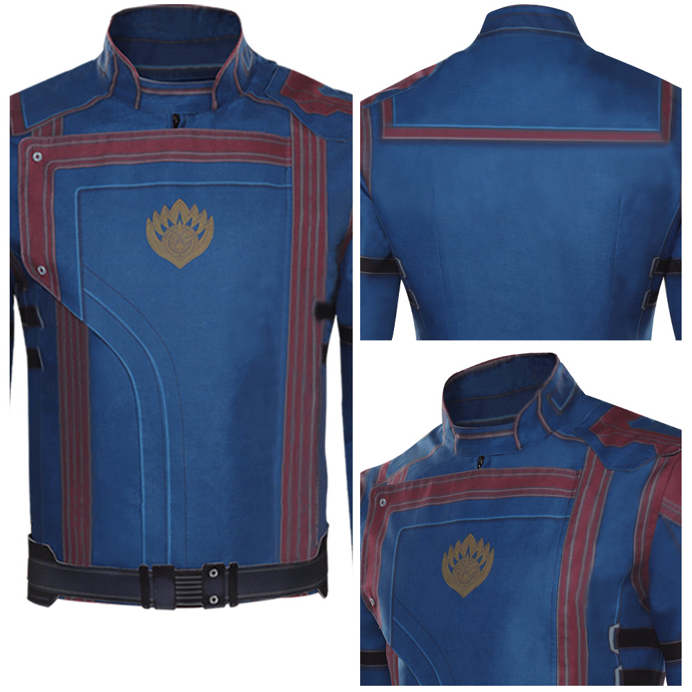 Movie Guardians of the Galaxy Vol. 3-Star-Lord Cosplay Costume Jacket Belt Outfits Halloween Carnival Party Suit