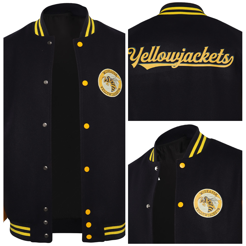 TV Yellowjackets 2 Ella Purnell Cosplay Costume Letterman Jacket Halloween Carnival Suit