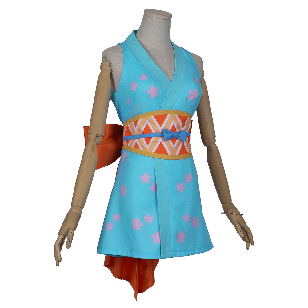Anime One Piece Wano Country Nami Wanokuni Cosplay Costume Skirt Dress Outfit Set Festival Carnival Christmas