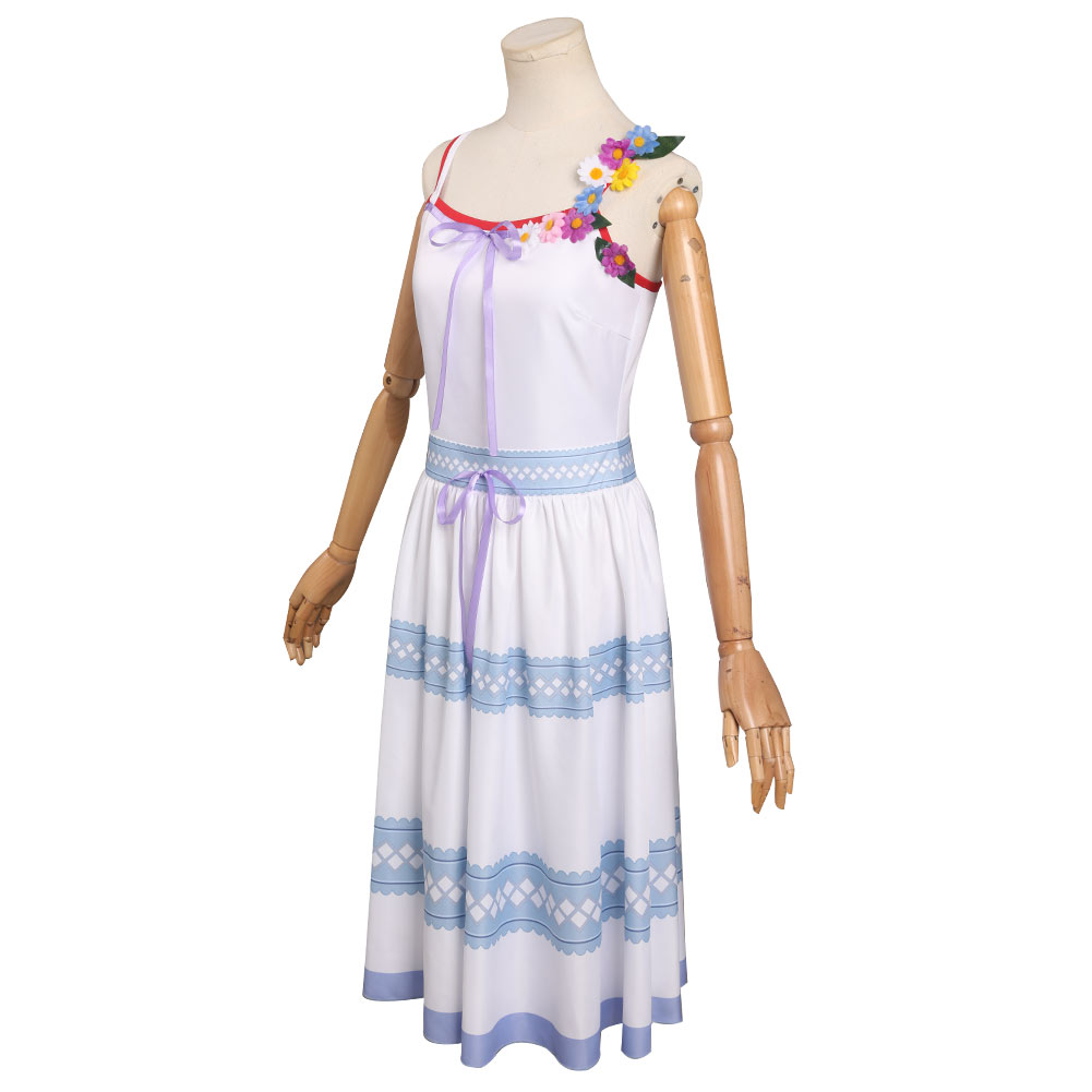 Game Final Fantasy 7 Crisis Core Aerith Gainsborough Cosplay Costume Outfits Halloween Carnival Suit