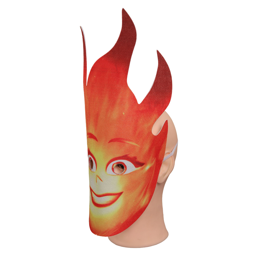 Movie Elemental Ember Mask Cosplay Latex Masks Helmet Halloween Party