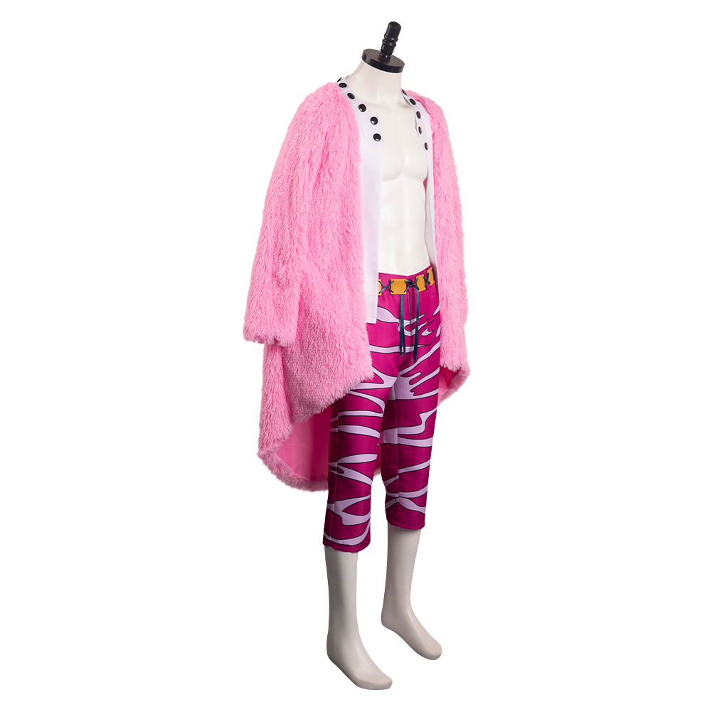 Anime One Piece Donquixote Doflamingo Outfits Halloween Carnival Suit Cosplay Costume