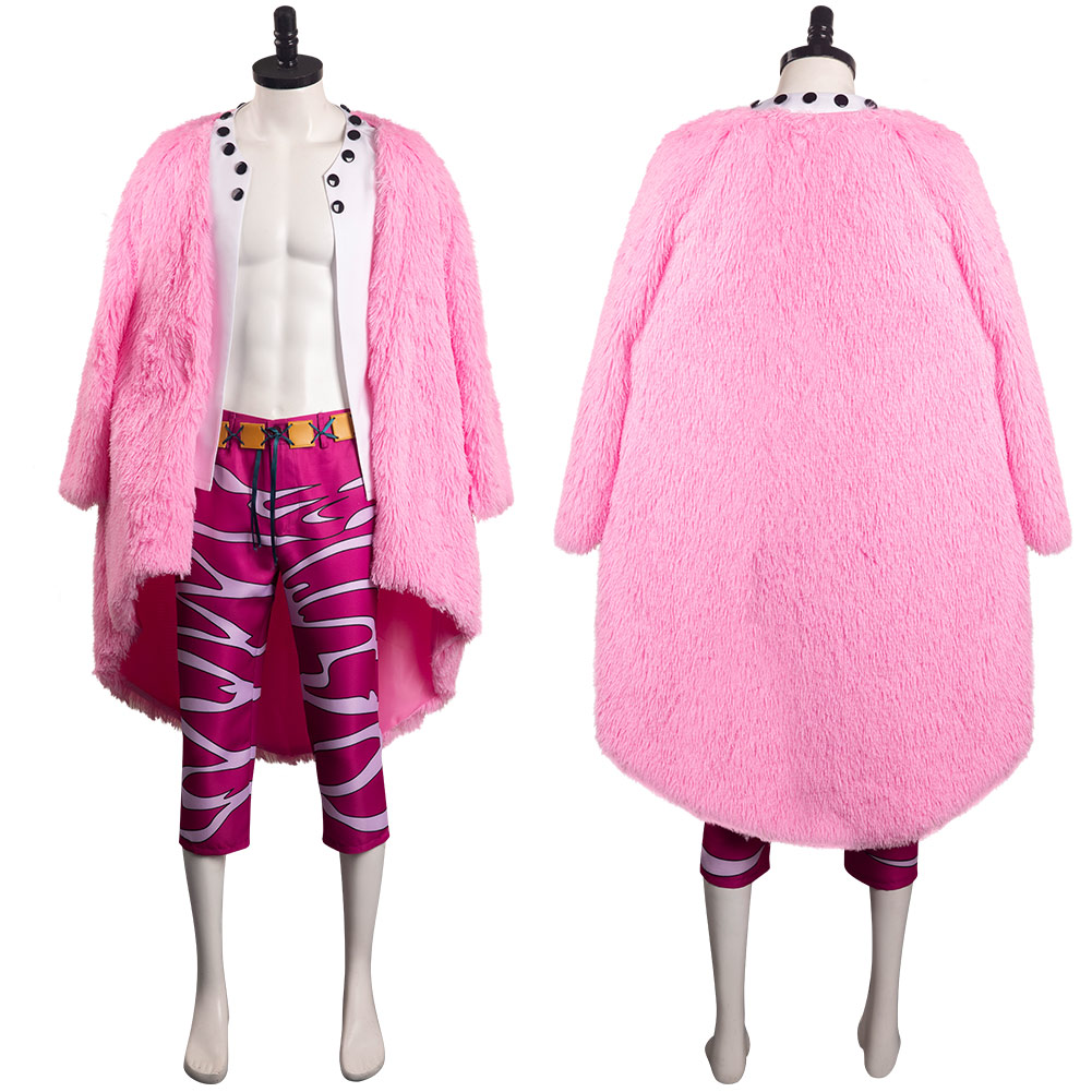 Anime One Piece Donquixote Doflamingo Outfits Halloween Carnival Suit Cosplay Costume