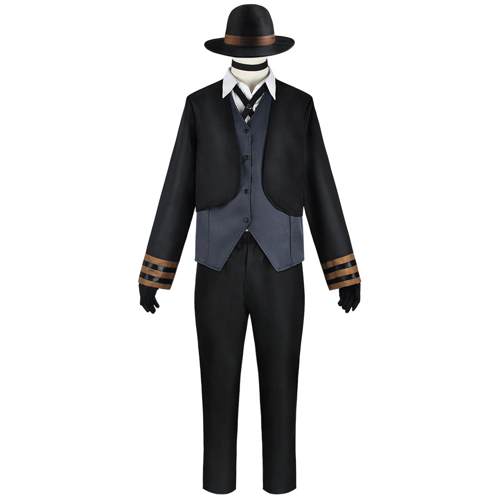 Anime Bungo Stray Dogs Nakahara Chuuya Cosplay Costume Outfits Halloween Carnival Suit