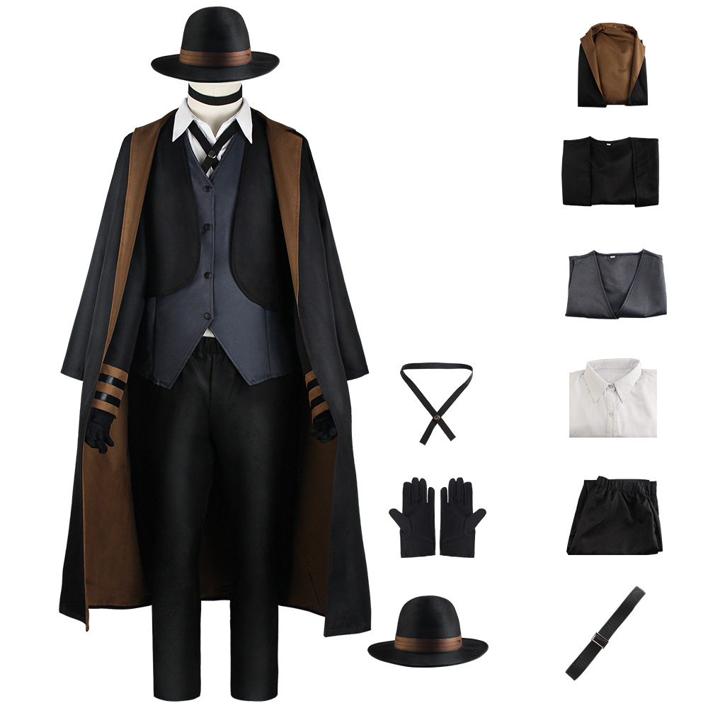 Anime Bungo Stray Dogs Nakahara Chuuya Cosplay Costume Outfits Halloween Carnival Suit