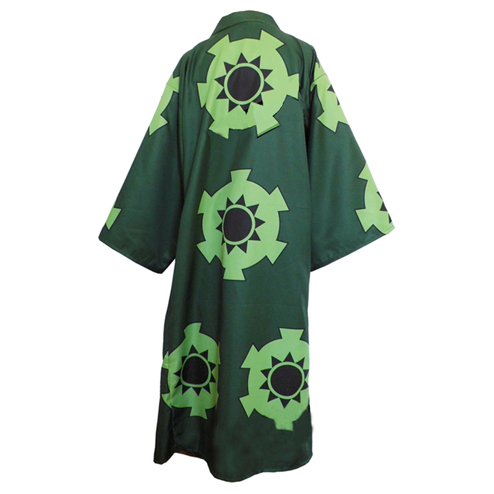 Anime One Piece Roronoa Zoro Cosplay Costume Kimono Robe Outfits Halloween Party Suit