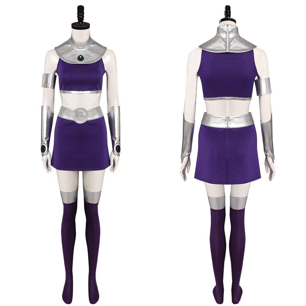 Anime Teen Titans Starfire Cosplay Costume Dress Outfits Halloween Carnival Suits