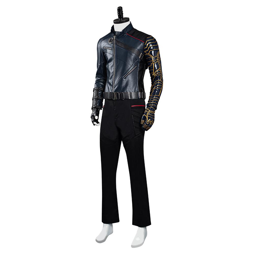 The Falcon and the Winter Soldier Bucky Barnes Cosplay Costume Halloween Carnival Suit