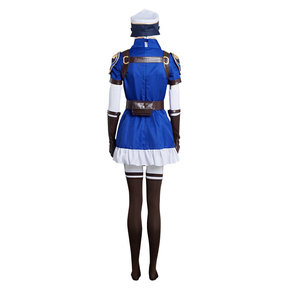 Game League of Legends lol Arcane Sheriff Piertopher Kathleen Cosplay Costume Skirt Dress Festival Carnival Christmas 