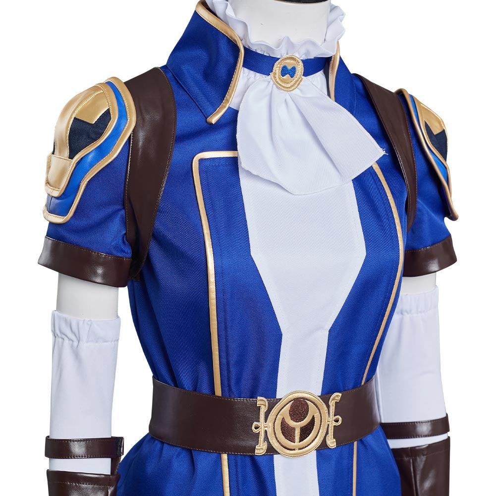 Game League of Legends lol Arcane Sheriff Piertopher Kathleen Cosplay Costume Skirt Dress Festival Carnival Christmas 
