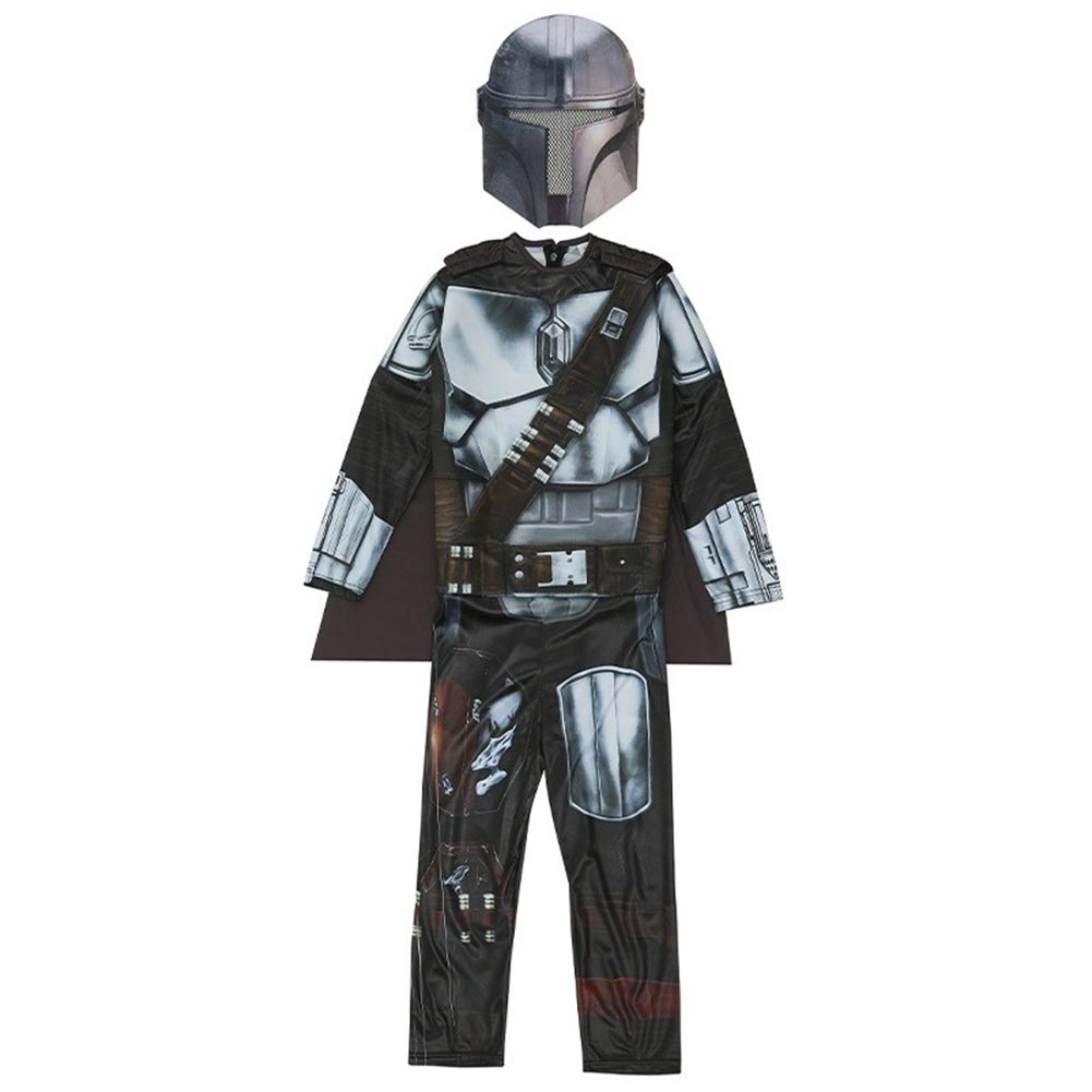 TV The Mandalorian Din Djarin Kids Cosplay Costume Jumpsuit Outfits Ha