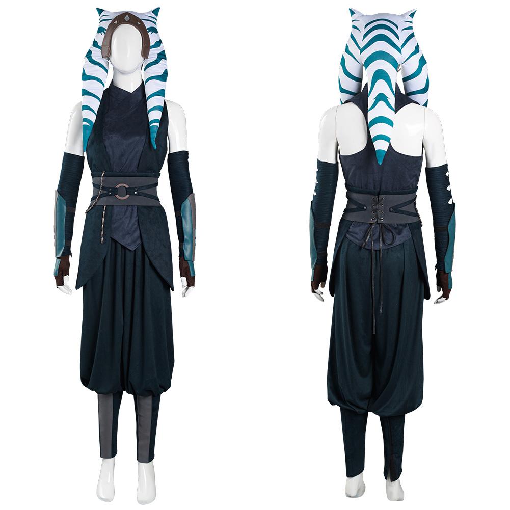 The Mandalorian S2 Ahsoka Tano Top Pants Outfits Cosplay Costume Halloween Carnival Suit