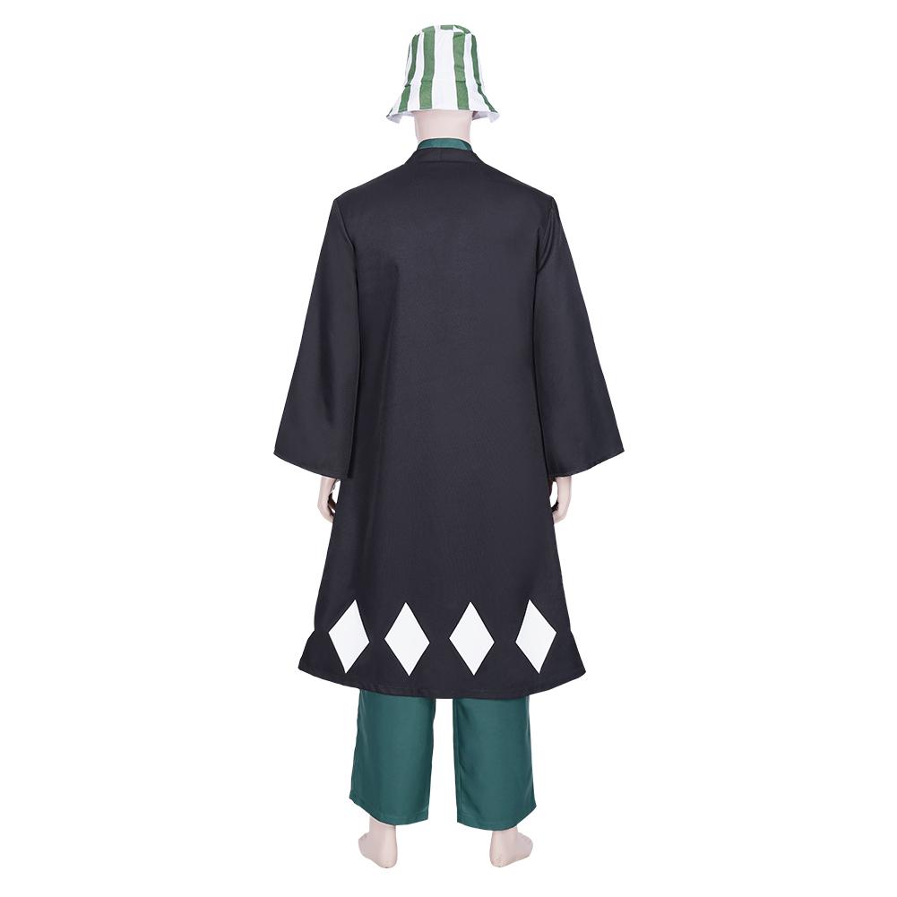 Anime Bleach Urahara Kisuke Coat Pants Hat Outfits Cosplay Costume Halloween Carnival Suit