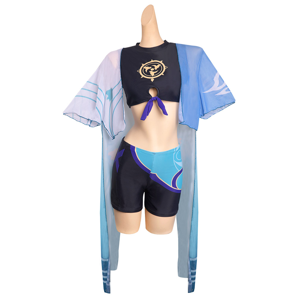 Game Genshin Impact Cosplay Costume Swimwear Outfits Halloween Carnival Suit