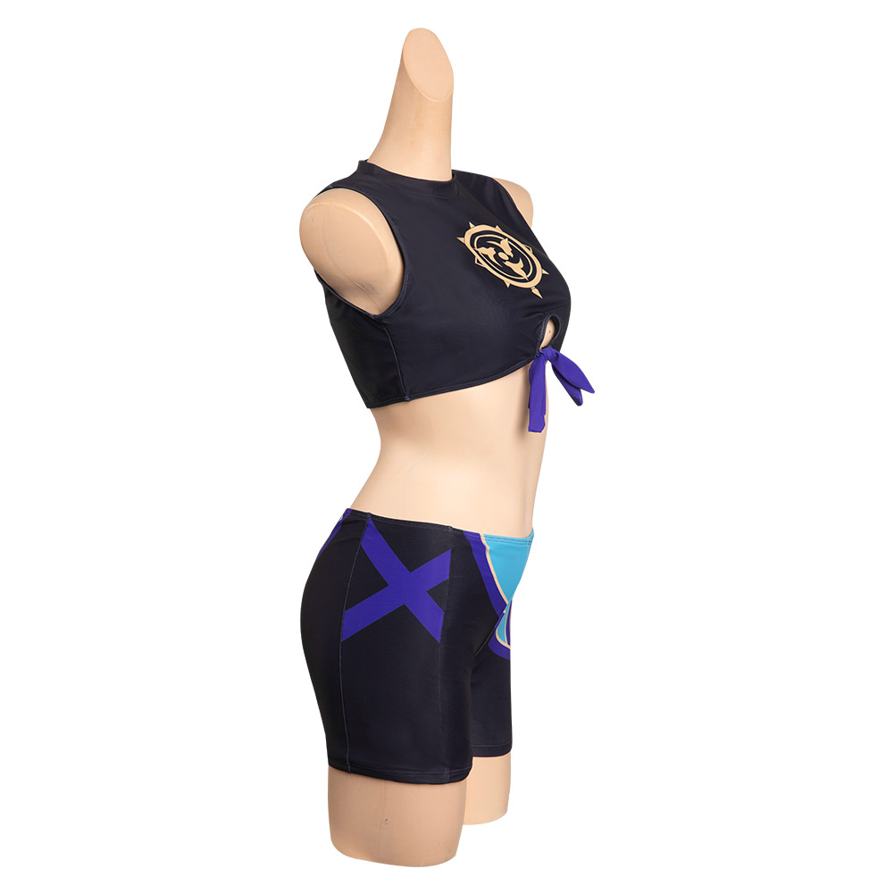 Game Genshin Impact Cosplay Costume Swimwear Outfits Halloween Carnival Suit
