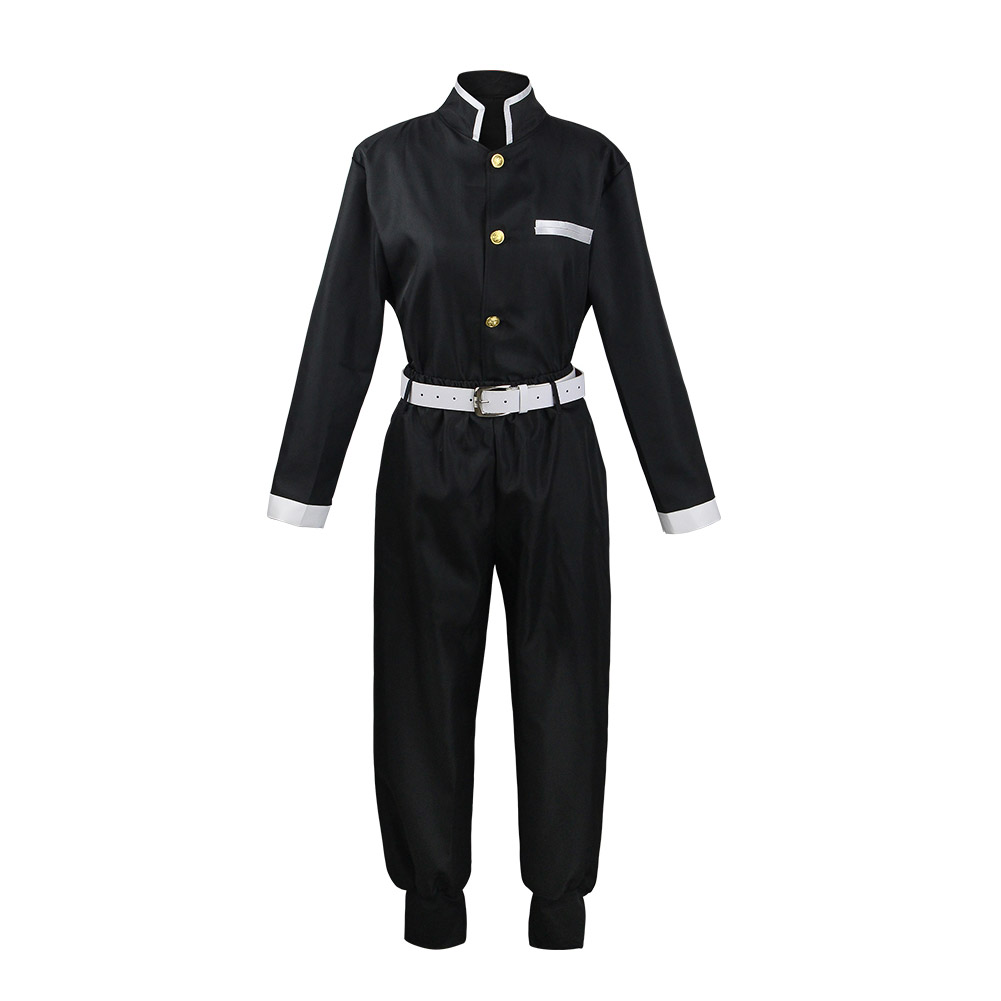 Anime Demon Slayer Agatsuma Zenitsu Cosplay Costume Outfits Halloween Carnival Suit