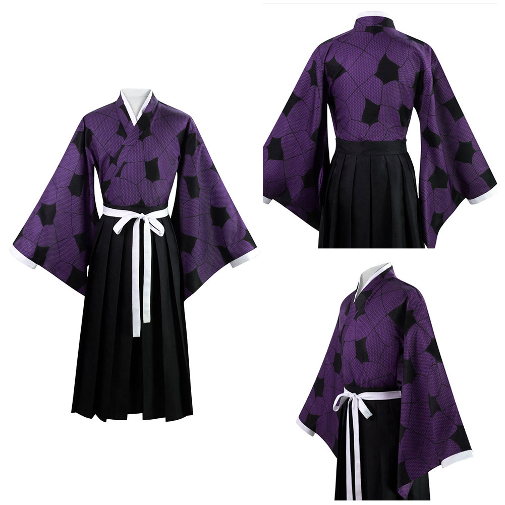 Anime Demon Slayer Kokushibo Cosplay Costume Outfits Halloween Carniva