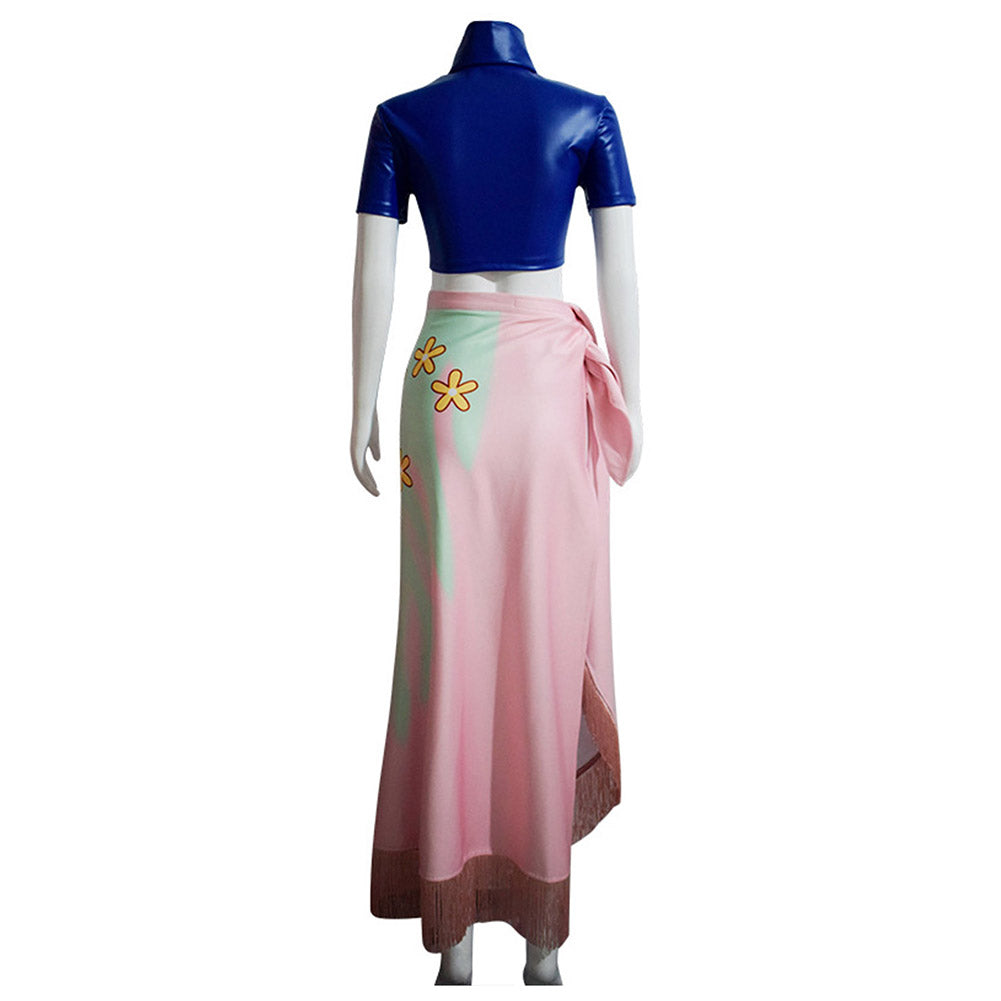 Anime One Piece Nico Robin Cosplay Costume Skirt Dress Festival Outfit