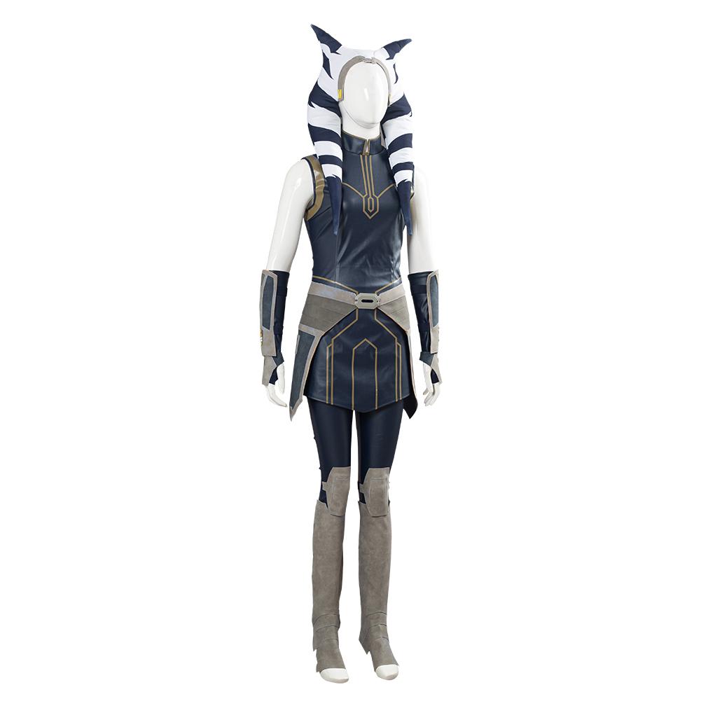TV Star Wars: Clone Wars Season 7 Ahsoka Tano Outfits Cosplay Costume Halloween Carnival Suit