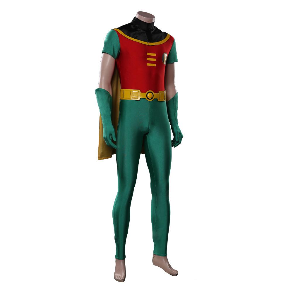 Anime Teen Titans Robin Jumpsuit Outfits Cosplay Costume Halloween Carnival Suit