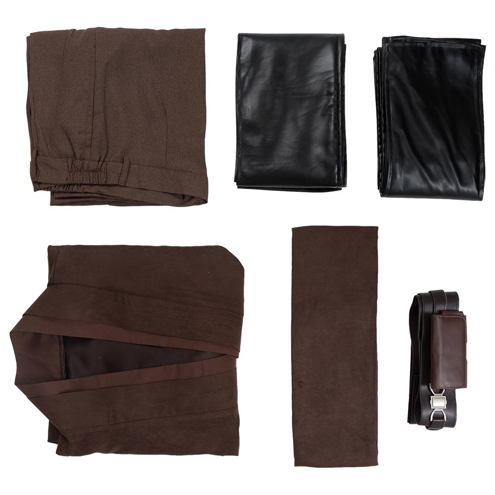 Movie Star Wars Anakin Brown Outfits Halloween Carnival Suit Cosplay Costume