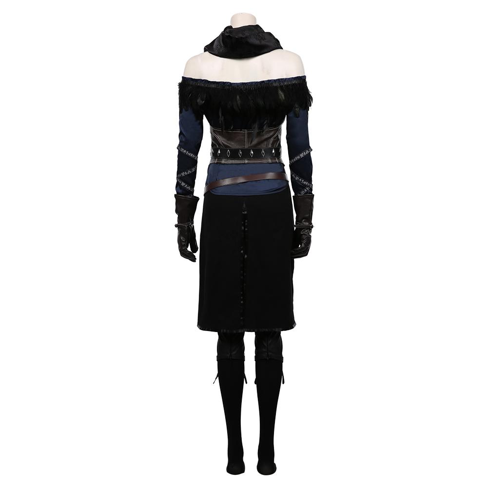 The Witcher 3: Wild Hunt-Yennefer Top Skirt Outfits Cosplay Costume Halloween Carnival Suit