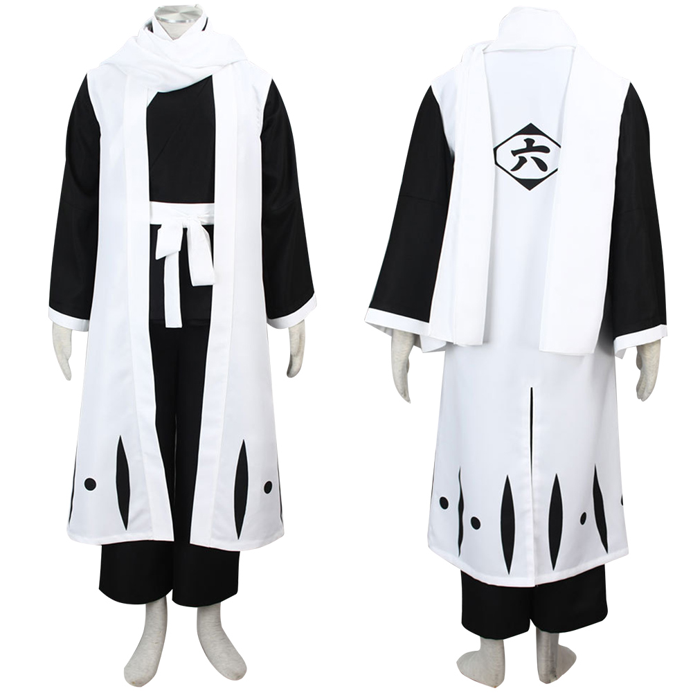 Anime Bleach Kuchiki Byakuya Cosplay Costume Outfits Halloween Carnival ...