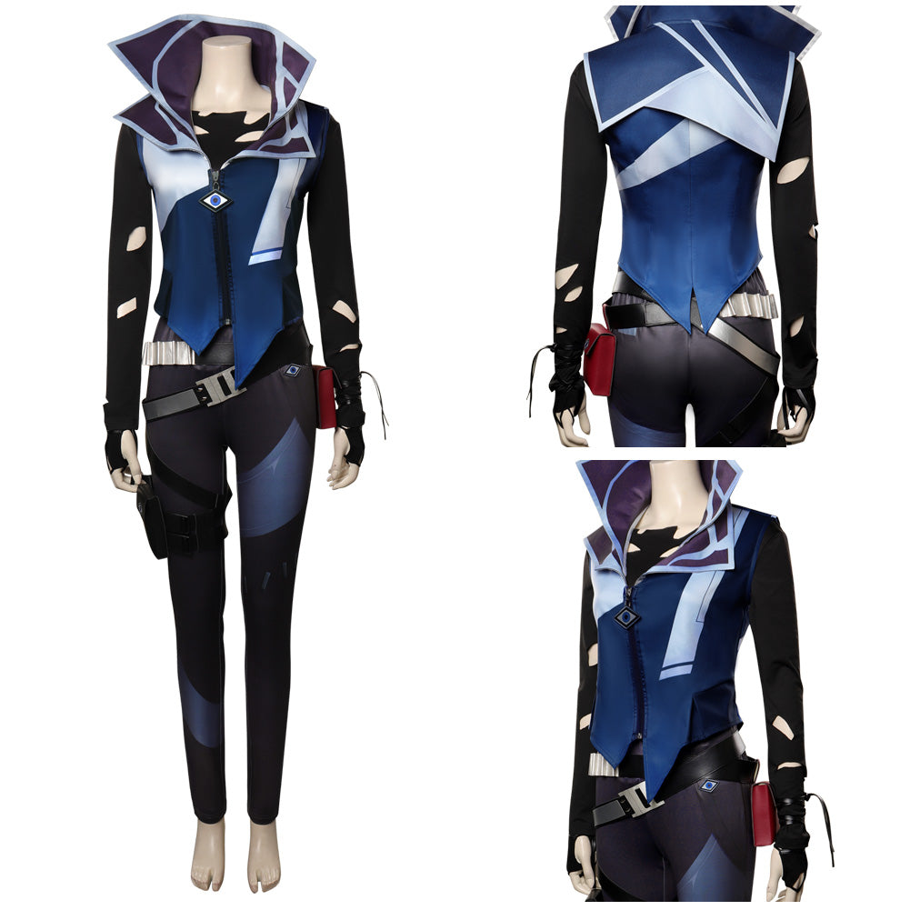 Game Valorant Fade Cosplay Costume Festival Party Outfit Christmas Carnival