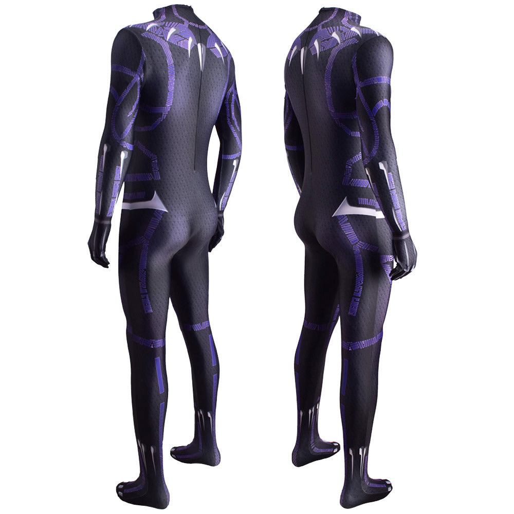 Movie Black Panther Cosplay Costume Festival Party Outfit Mono Christmas Carnival