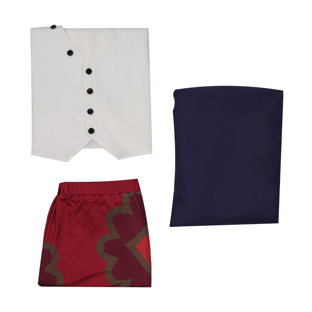 Anime One Piece Red Shanks Cosplay Costume Uniform Outfits Halloween Carnival Suit