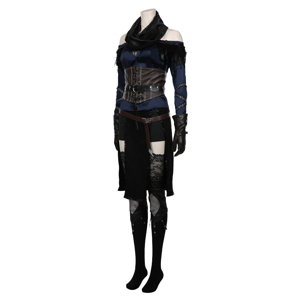 The Witcher 3: Wild Hunt-Yennefer Top Skirt Outfits Cosplay Costume Halloween Carnival Suit