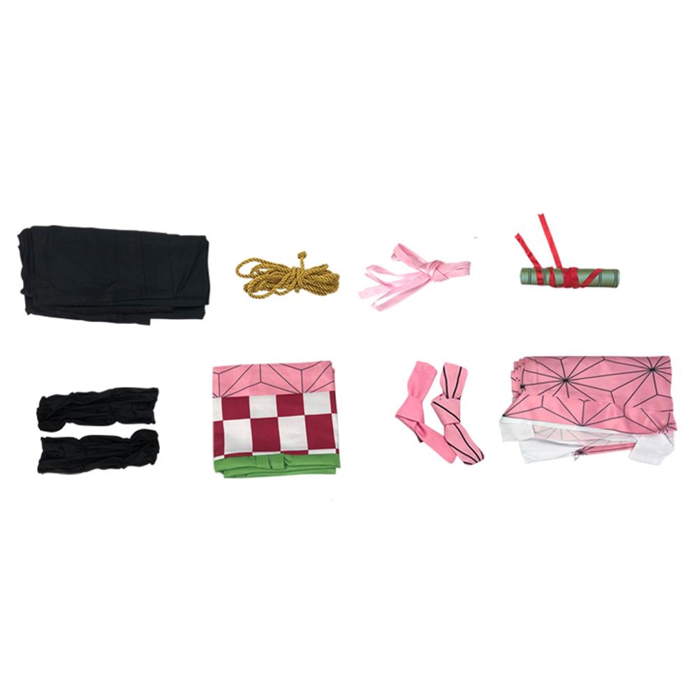 Kimetsu no Yaiba Kamado Nezuko Adult Kimono Outfits Halloween Carnival Suit Cosplay Costume