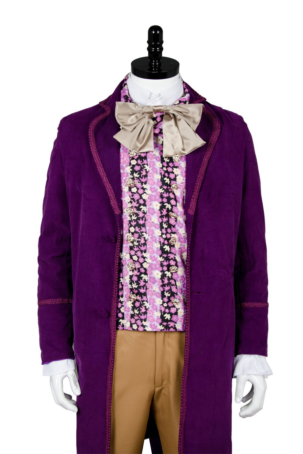 Willy Wonka and the Chocolate Factory 1971 Costume - Coat,Vest,Bow Tie,Pants