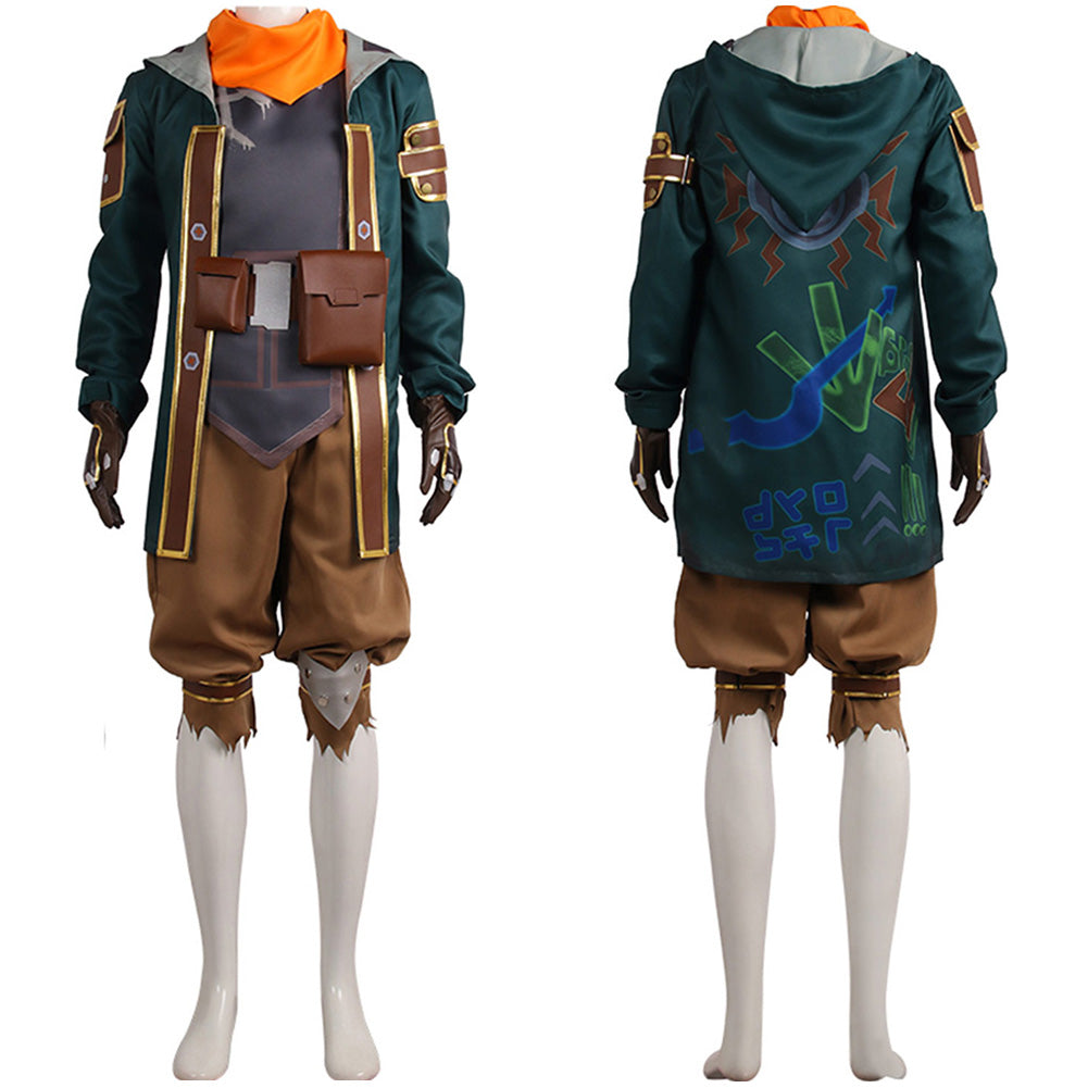 Game League of Legends Arcane Ekko Cosplay Costume Festival Christmas Carnival Party Outfit