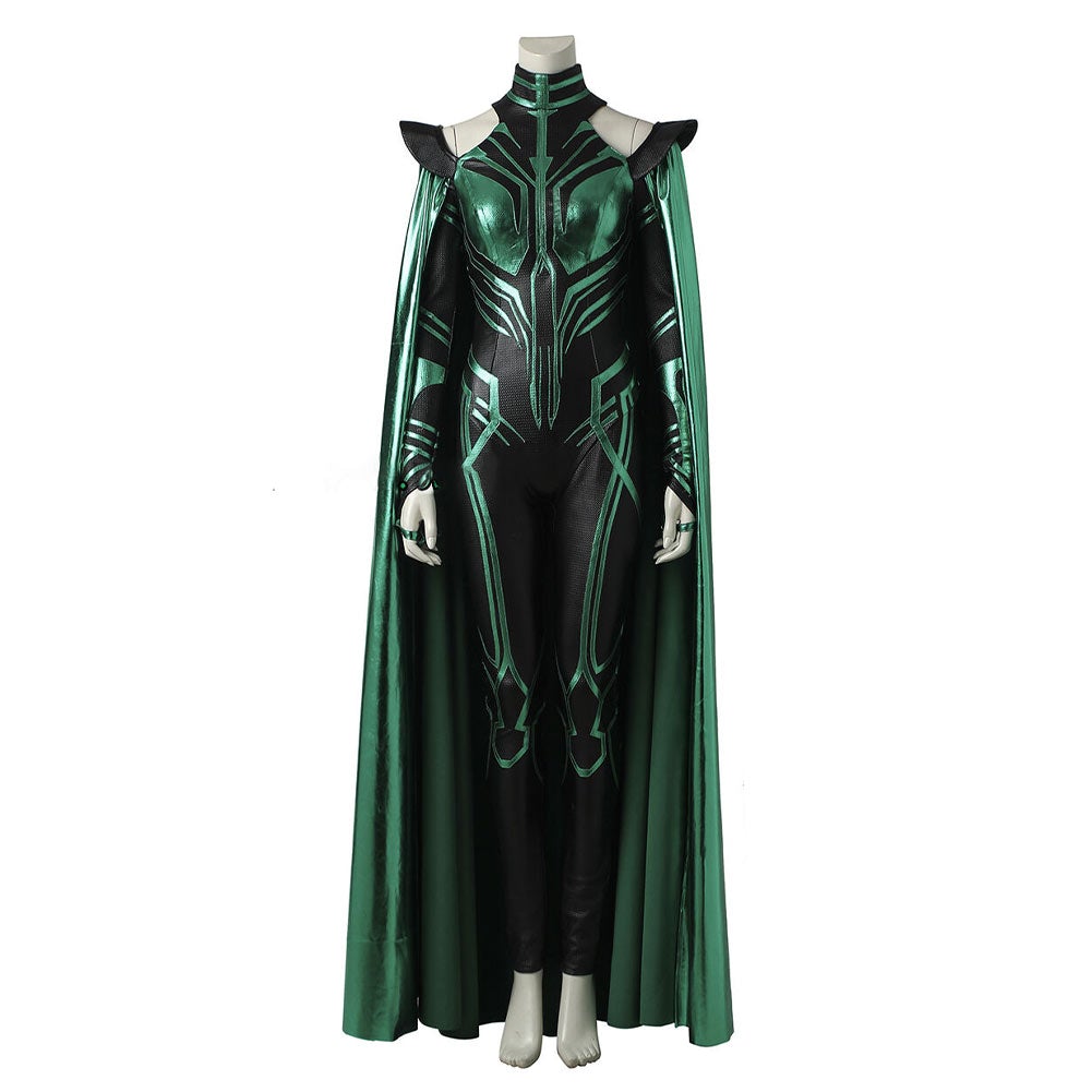 Movie Thor: Ragnarök Hela Cosplay Costume Jumpsuit Festival Christmas Carnival Party Outfit