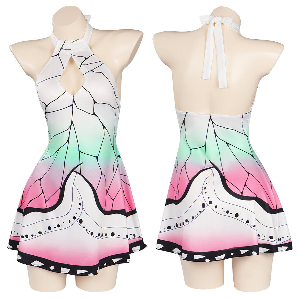 Anime Demon Slayer Kochou Shinobu Cosplay Party Costume Swimsuit Set Festival UUstyle®