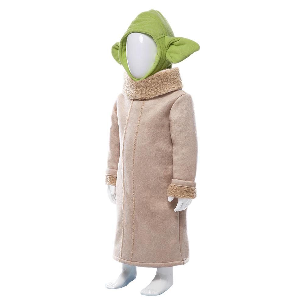 Movie Star Wars The Mandalorian Yoda Baby Outfits Halloween Carnival Suit Cosplay Costume For Kids Children