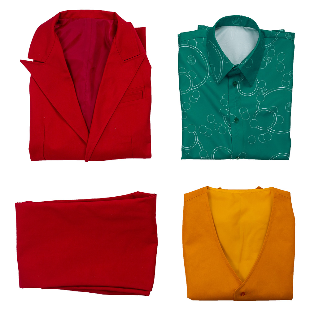 Movie Joker 2019 Joaquin Phoenix Arthur Fleck Cosplay Costume Festival Party Outfit