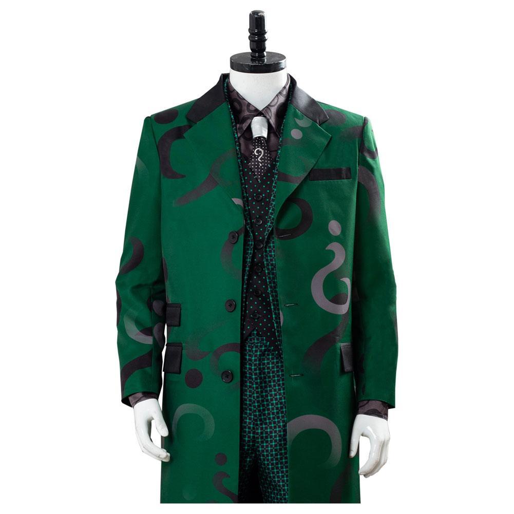 The Riddler Edward Nygma Gotham Season 5 Uniform Green Cosplay Costume Halloween Carnival Party Suit