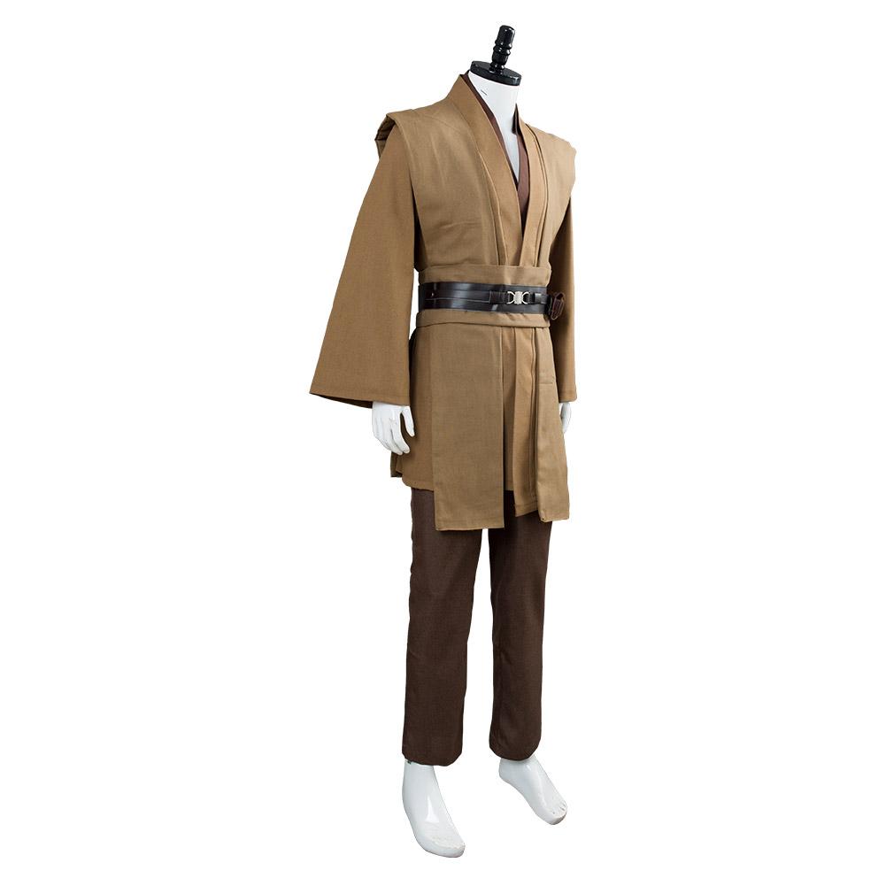 Movie Star Wars Kenobi Jedi TUNIC Outfits Brown Version No Cloak Halloween Carnival Suit Cosplay Costume