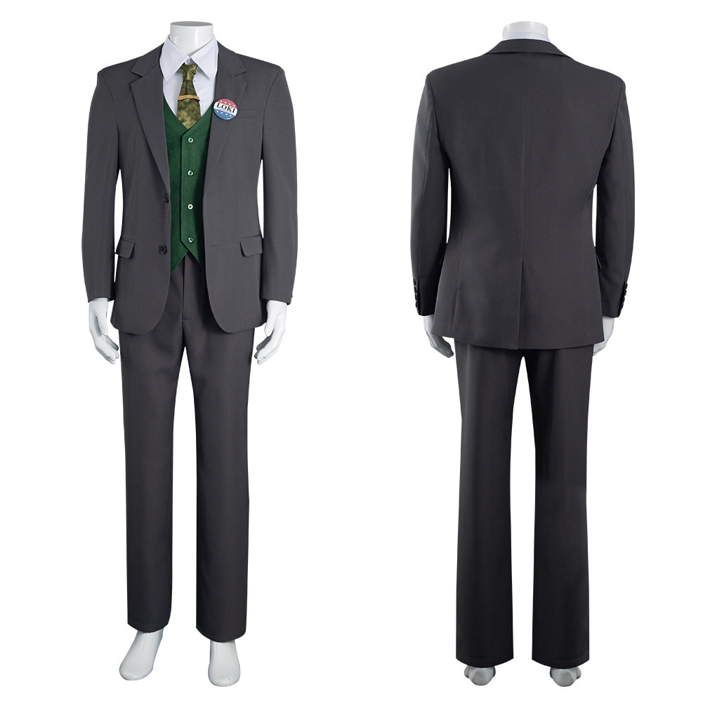 TV Loki Uniform Cosplay Costume Festival Party Outfit 