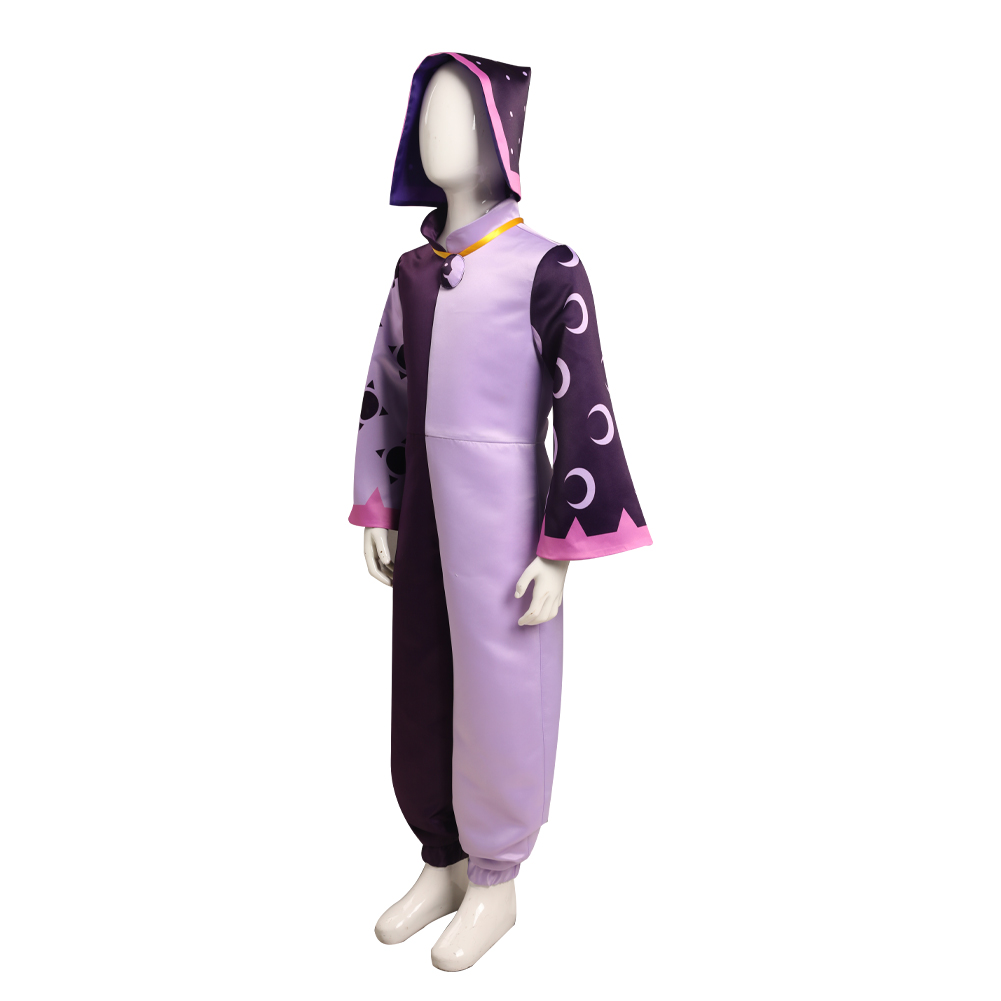 Anime The Owl House Collector Kids Cosplay Costume Hooded Jumpsuit Outfits Halloween Carnival Suit