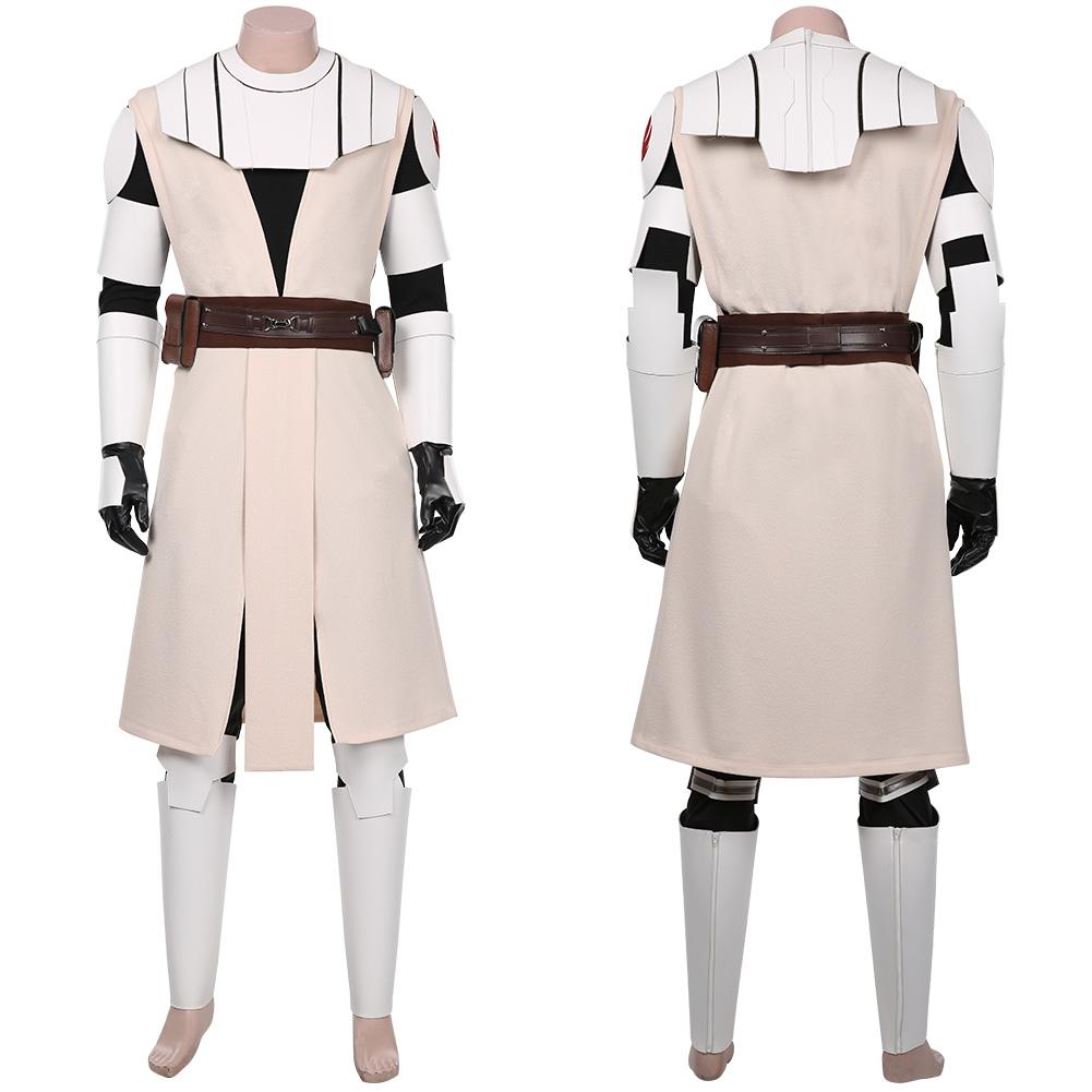 Star Wars: The Clone Wars -Obi- Wan Kenobi Coat Uniform Outfits Cosplay Costume Halloween Carnival Suit