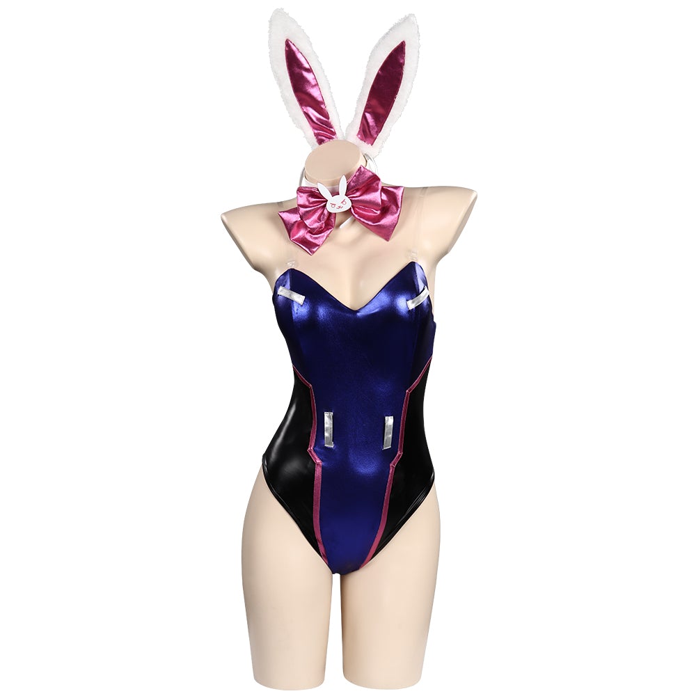 Game Overwatch OW Dva Bunny Girl Cosplay Costume Jumpsuit Festival Christmas Carnival Party