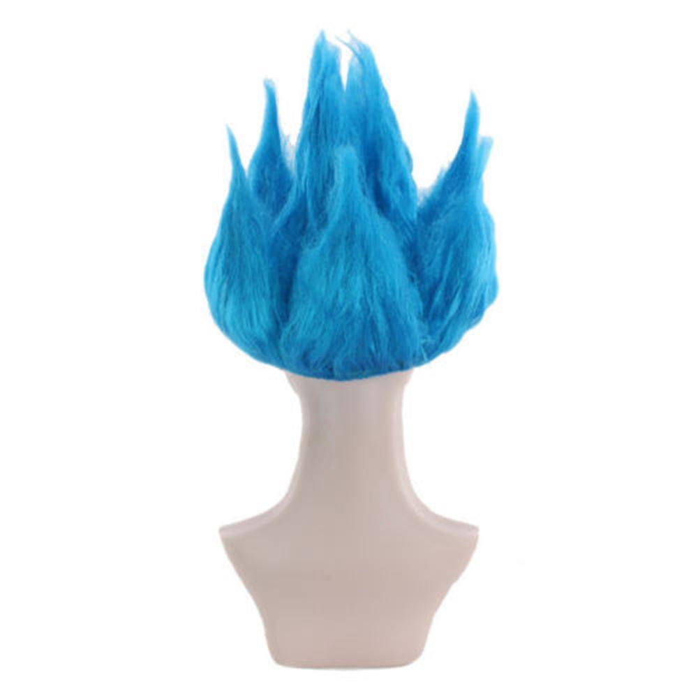 Dragon Ball Z Son Goku Cosplay Three Color Wig Heat Resistant Synthetic Hair Halloween Costume Accessories